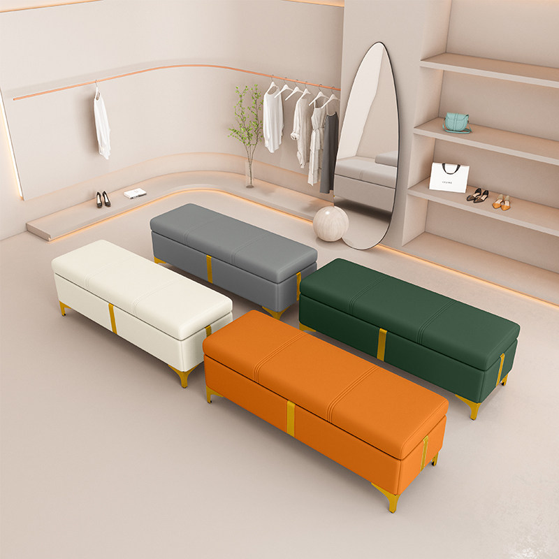 换鞋凳家用门口鞋柜服装店沙发长方形床尾收纳凳子储物可坐长条凳,淘宝优惠券,粉丝福利购,淘宝优惠卷