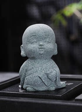 青砂石中式桌面鱼缸可养