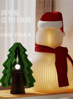 风琴雪人装饰摆件冬日主题布景