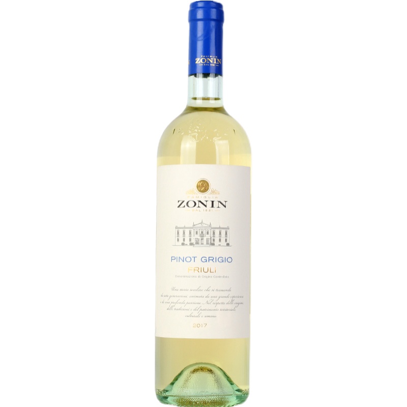 意大利进口红酒卓林Zonin灰比诺白葡萄酒  Pinot Grigio Friuli - 图3