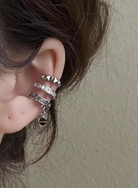 S925银复古金属风耳骨夹2025新款