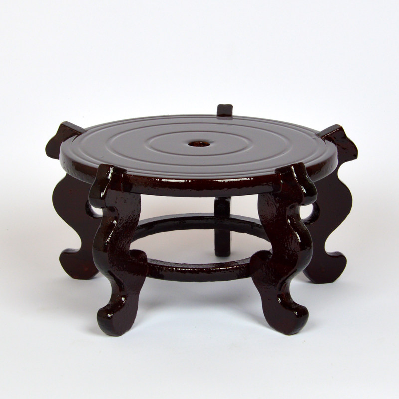 陶瓷水缸净水器储水罐瓷底座木座木脚鱼缸盆景底座木架水缸配件