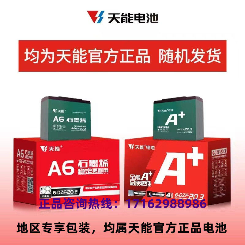 天能铅酸蓄电池 6-DZF-12 / 48V12AH 电动车专用电瓶全新正品质保 - 图2