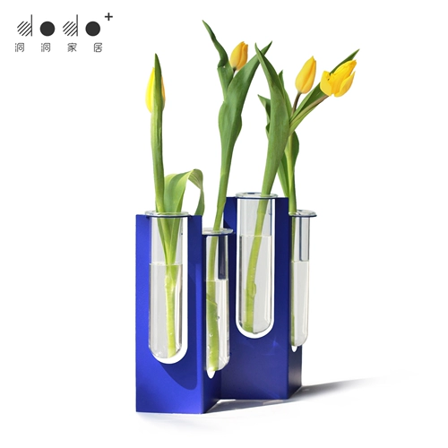 Dodo Cave Home Creative Flower полка Klein Blue Art Swing Putch, легкая роскошная вставка цветочная подставка может двигаться