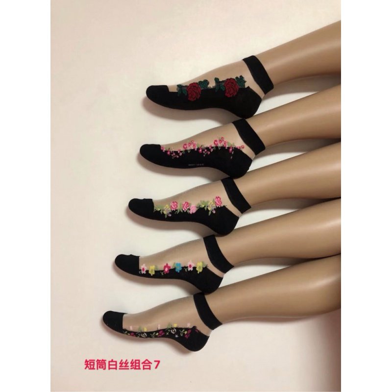 棉底女士短2023超薄水晶玻璃丝丝袜 别样娇短袜