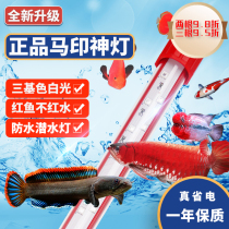 Maprint god light fish tank lamp led lamp waterproof trichromatic color enhancement lamp aquarium lighting LED diving light dragon fish lamp