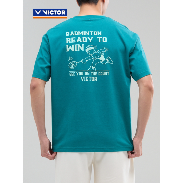 VICTOR victory badminton suit Victor men's and women's cool antibacterial knitted sports short-sleeved T-shirt T-55013