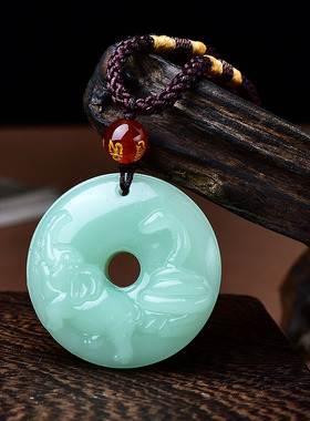 祥安灵阁象运泰顺吊坠翡翠玉属猴2026年吉祥物男女生肖猴佩戴挂件