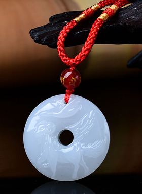 祥安灵阁羊财满贯吊坠2026年本命年属马人生肖马和田玉吉祥物男女