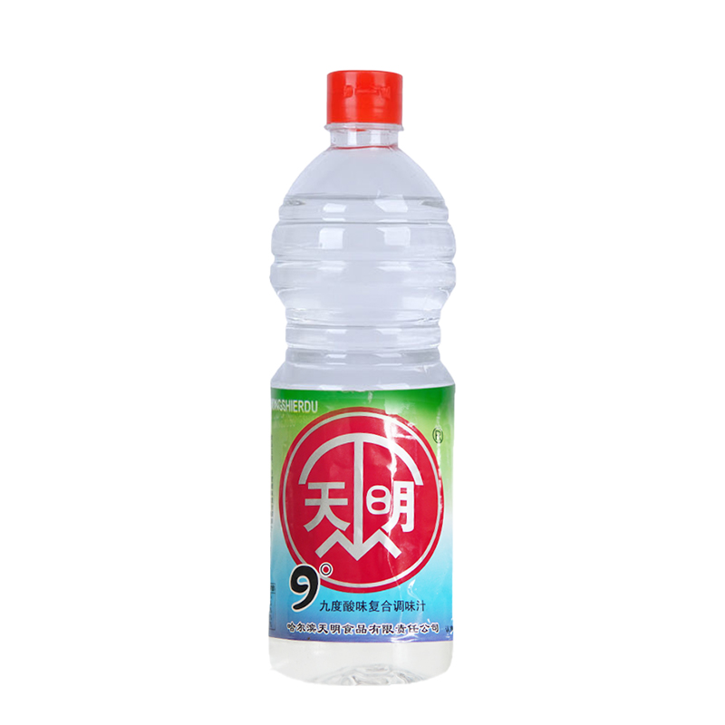 天明9度米醋600ml*3瓶九度醋味复合调味汁凉拌糖醋溜白醋调料 - 图3