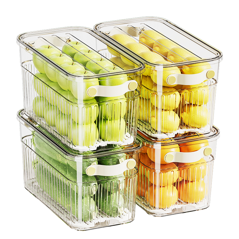 冰箱收纳盒食品级保鲜厨房冷冻专用整理神器蔬菜水果鸡蛋储物抽屉-图3