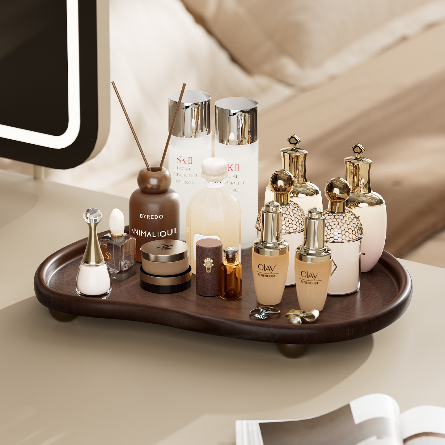 中古风玄关钥匙收纳摆件家用客厅鞋柜置物架入户挂钩木质首饰托盘,淘宝优惠券,粉丝福利购,淘宝优惠卷