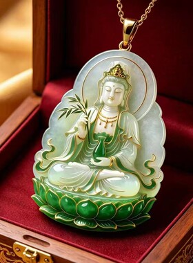 【师傅推荐】新款杨柳观音吊坠平安护身百搭新中式禅意项链吊坠
