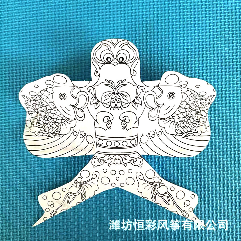 传统绘画DIY空白沙燕风筝纸鸢儿童手工竹子宣纸作业活动美术教学