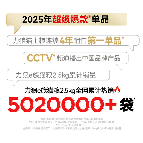 力狼猫粮旗舰店正品全价幼猫成猫专用营养冻干布偶流浪猫咪10斤装 - 图1