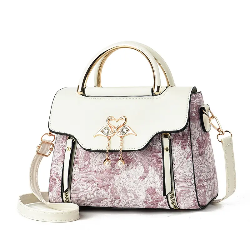 女包包2025新款时尚简约百搭撞色高级感洋气小方包手提单肩斜挎包,淘宝优惠券,粉丝福利购,淘宝优惠卷