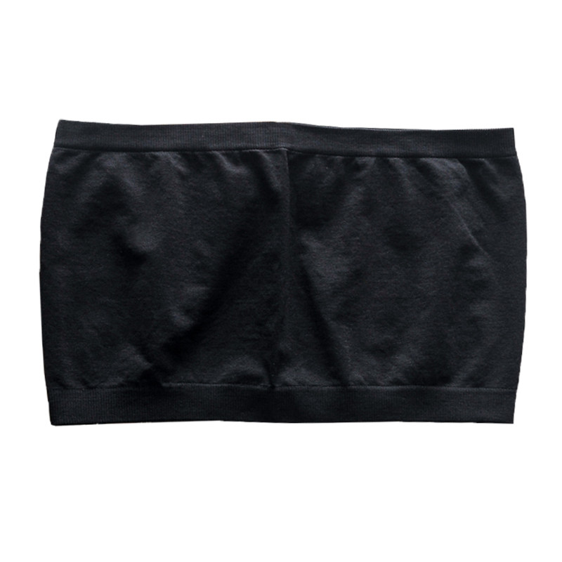 打底内搭防走光肩带黑白色防滑抹胸 馥婷抹胸