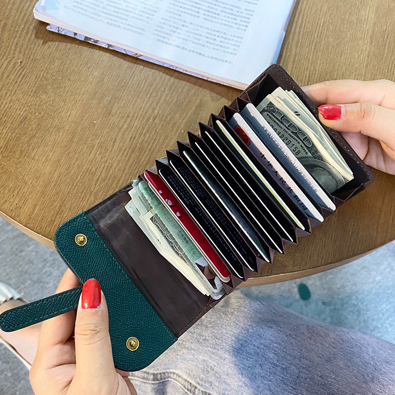 搭扣信用卡夹多卡位卡片包 莹婉卡包