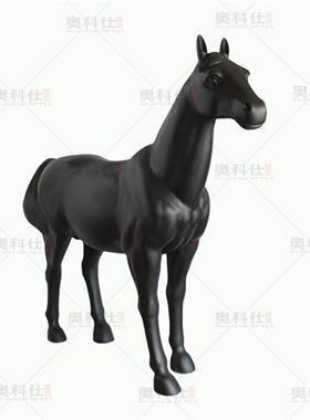 玻璃钢大马雕塑落地摆件酒店会所客厅大厅装饰工程室内摆设品户外