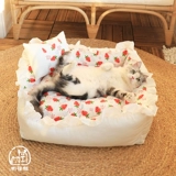 In ins мягкий клейкий кошачий гнездо четыре сезона универсальные бархатные колодки можно разобрать, чтобы вымыть кровать для собак кошачья кровать для домашнего животного домашнего животного летнего животного гнезда