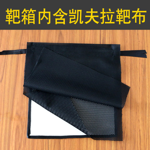 靶箱凯夫拉靶布铃铛靶耐打加厚户外室内弹弓收纳钢珠泥丸打靶箱子 - 图2