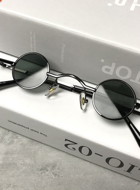 偏光个性风复古圆形眼镜