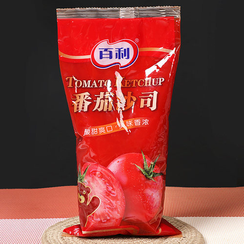 正品百利番茄沙司1kg 番茄酱手抓饼披萨酱意大利面薯条蘸酱商用 - 图0