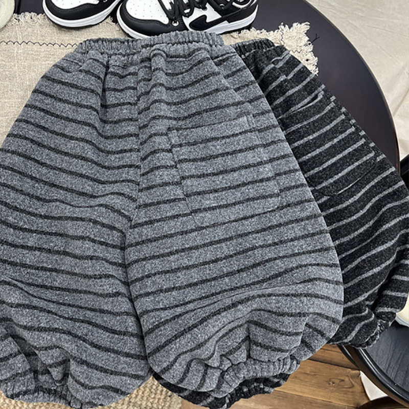 加绒儿童冬季裤子男童条纹加厚休闲裤女宝宝外穿保暖裤子,淘宝优惠券,粉丝福利购,淘宝优惠卷