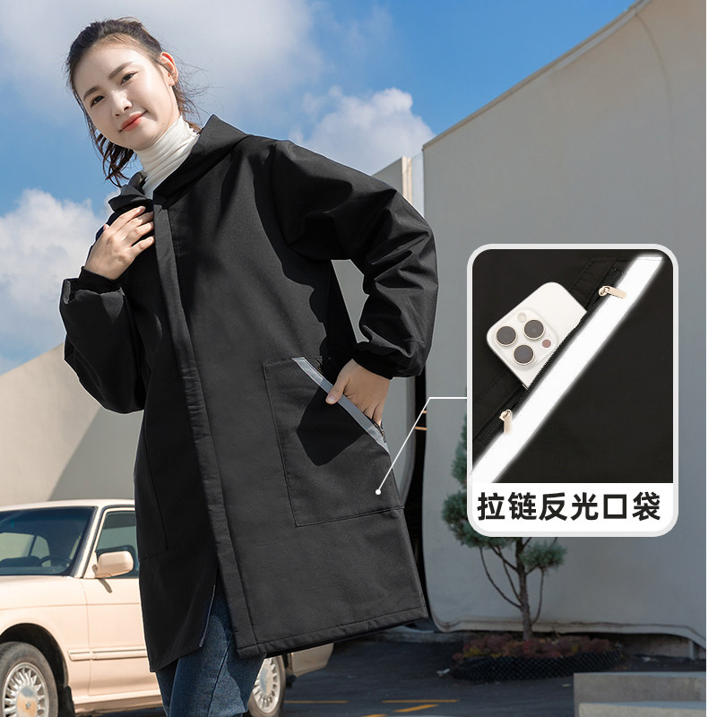 罩衣冬季新款加绒加厚厨房做饭防水防油印字餐饮上班外穿工作围裙,淘宝优惠券,粉丝福利购,淘宝优惠卷