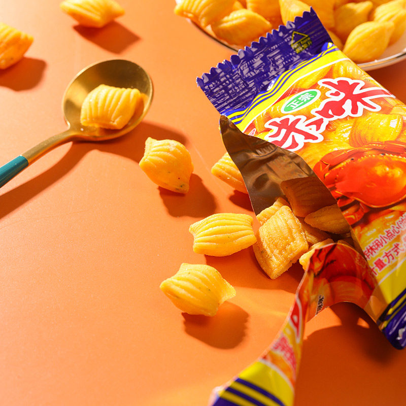 咪咪蟹味粒网红怀旧品大礼包装虾条 精卤食品膨化食品