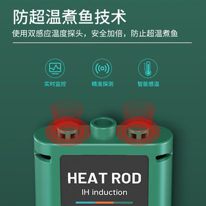 sqg鱼缸加热棒自动恒温省电加温棒变频加热器外置数显小型加温器