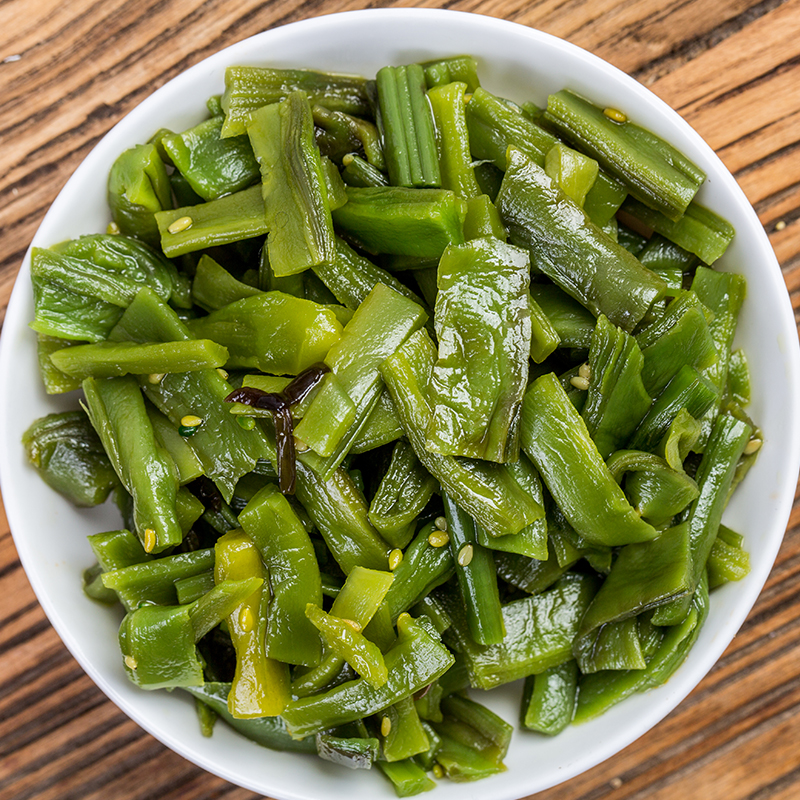 锦州百合小菜香传贡菜下饭菜即食咸菜酱腌菜袋装拌饭榨菜东北特产-图0