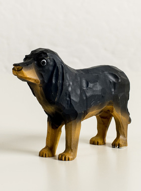 树脂可爱风生日礼物饰品仿真狗