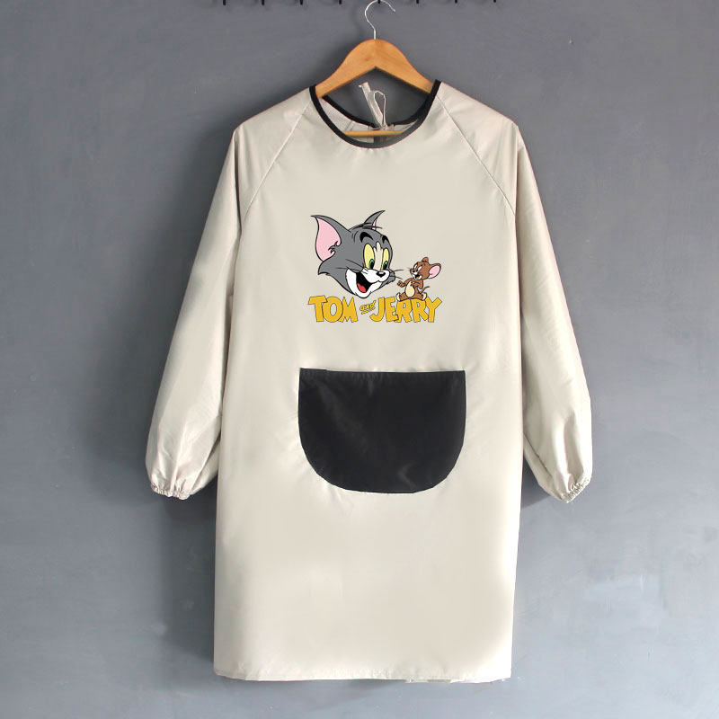 围裙家用厨房可爱日系女定制男士工作服大成人防水油长袖罩衣水产,淘宝优惠券,粉丝福利购,淘宝优惠卷