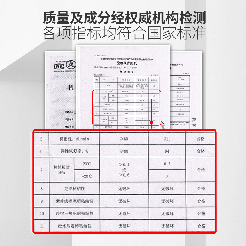 995中性硅酮结构胶强力建筑用户外玻璃胶密封防水阳光房幕墙门窗-图3