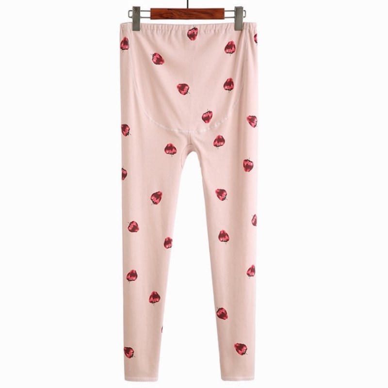 孕妇秋裤怀孕期孕中晚期保暖睡裤加大码莫代尔单条可调节线衬裤子 - 图3