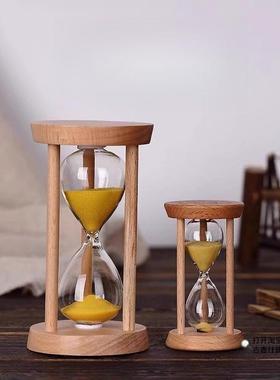 时间沙漏计时器3/5/10/15/20/30分钟半小时儿童防摔计时流沙装饰