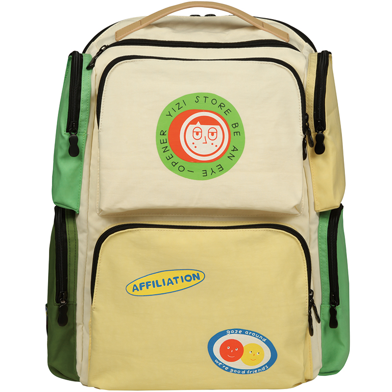 yizi2022新款多口袋大容量双肩背包 yizistore箱包双肩背包