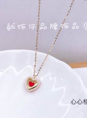 纯银生日锁骨链品牌礼物送女友