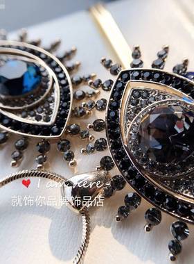 大眼睛超闪轻奢风高级毛衣链包邮