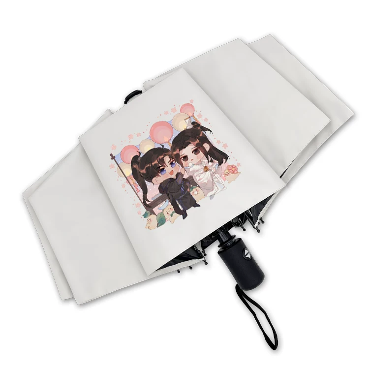 Cartoon automatic umbrella solar-powered for students, fully automatic, sun protection