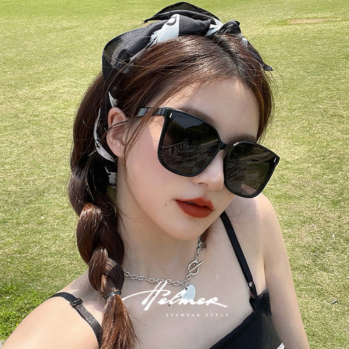 墨镜女2025年新款潮太阳镜防紫外线高级大脸显瘦眼镜 - 图0