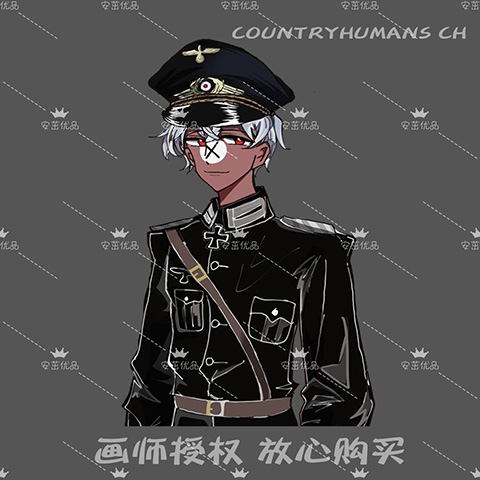 Countryhumans ch国拟炫彩镭射原创周边企划立牌星星挂扣挂件-图0