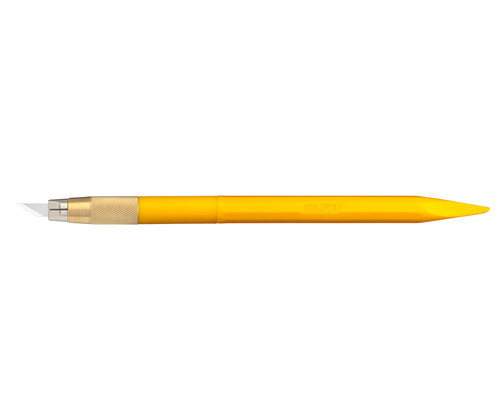 OLFA笔刀进口小黄刻刀AK-5手工手帐刀笔学生用美工刀小型手账刀 - 图3