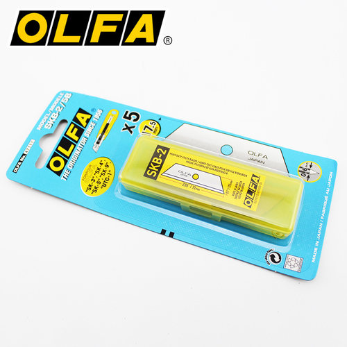 日本OLFA SKB-2/5B刀片 梯形刀片 安全工艺刀片 SKB美工刀切割刀 - 图1