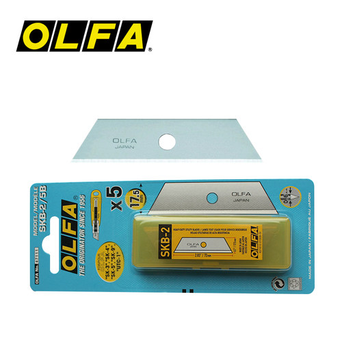 日本OLFA SKB-2/5B刀片 梯形刀片 安全工艺刀片 SKB美工刀切割刀 - 图0
