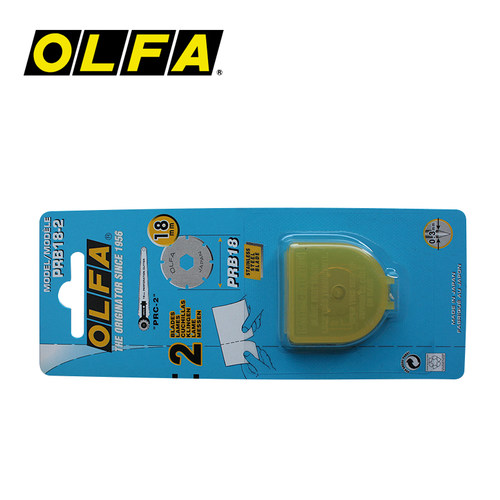 日本OLFA虚线滚刀刀片PRB18-2|适用PRC-2刀|2片装虚线刀片 - 图0
