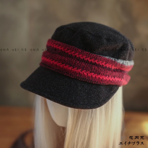 出口日韩~ 复古高级感平顶马术帽秋冬褶皱美拉德风百搭报童帽066 - 图2