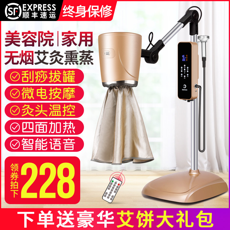 艾灸熏蒸仪器宫寒家用仪随身灸盒养生理疗美容院专用艾炙灯加艾绒