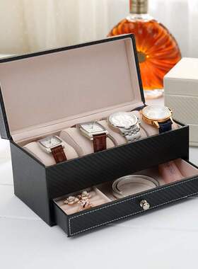 leather watches receive box men's business drawer man wa